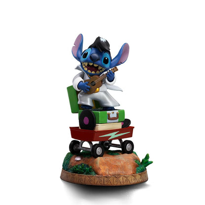 Lilo & Stitch Art Scale Statue 1/10 Stitch King Of Rock 17 Cm