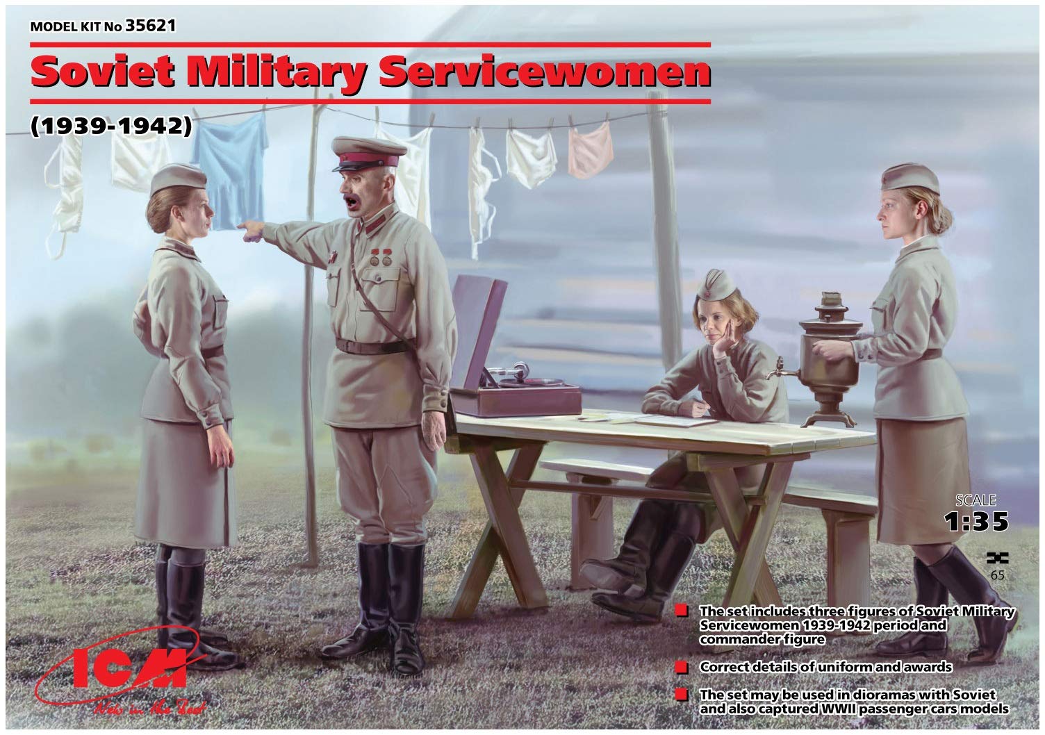 ICM 1:35 - Soviet Military Servicewoman (1939-42) 4 Figs