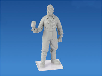 ICM ICM48086 air force 1:48-WWII Luftwaffe Pilotd & Ground Personnel, Mittel