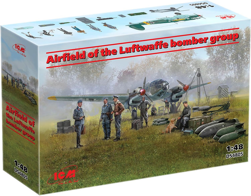 LTEBLO ICM 1:48 -Airfield of The Luftwaffe Bomber Group Pink