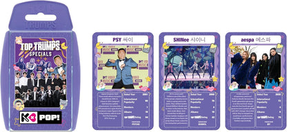 Top Trumps K-Pop Card Game, Play with BTS, Seventeen, NJZ, PSY and Jessi, Educational game makes a great gift for ages 6 plus