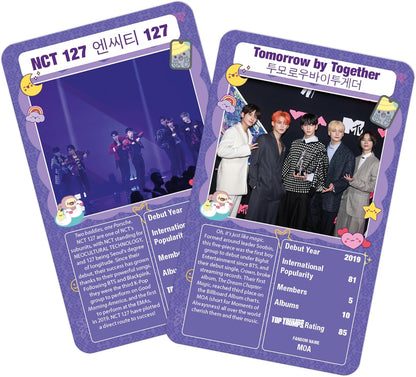 Top Trumps K-Pop Card Game, Play with BTS, Seventeen, NJZ, PSY and Jessi, Educational game makes a great gift for ages 6 plus