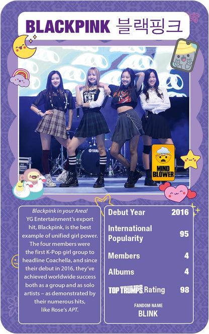 Top Trumps K-Pop Card Game, Play with BTS, Seventeen, NJZ, PSY and Jessi, Educational game makes a great gift for ages 6 plus