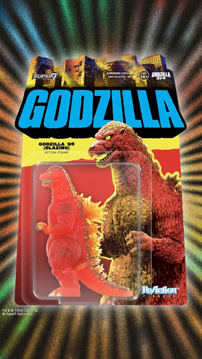 Super7 Toho Reaction Figures Wave 09 - Godzilla - 1989 (Blazing) Action Figure