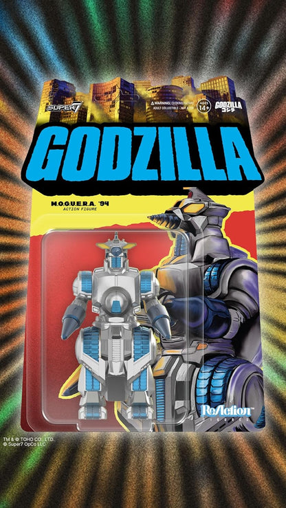 Super7 Reaction Figure Toho Godzilla M.O.G.U.E.R.A. - 3.75" Toho Godzilla Action Figure - Classic Monster Movie Collectibles and Retro Toys