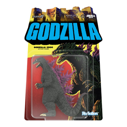 Super7 Reaction Figure Toho Godzilla 2000-3.75" Toho Godzilla Action Figure - Classic Monster Movie Collectibles and Retro Toys