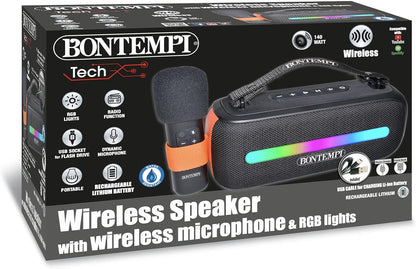 Bontempi - Wireless Speaker W. Microphone And Light Effects (491050)
