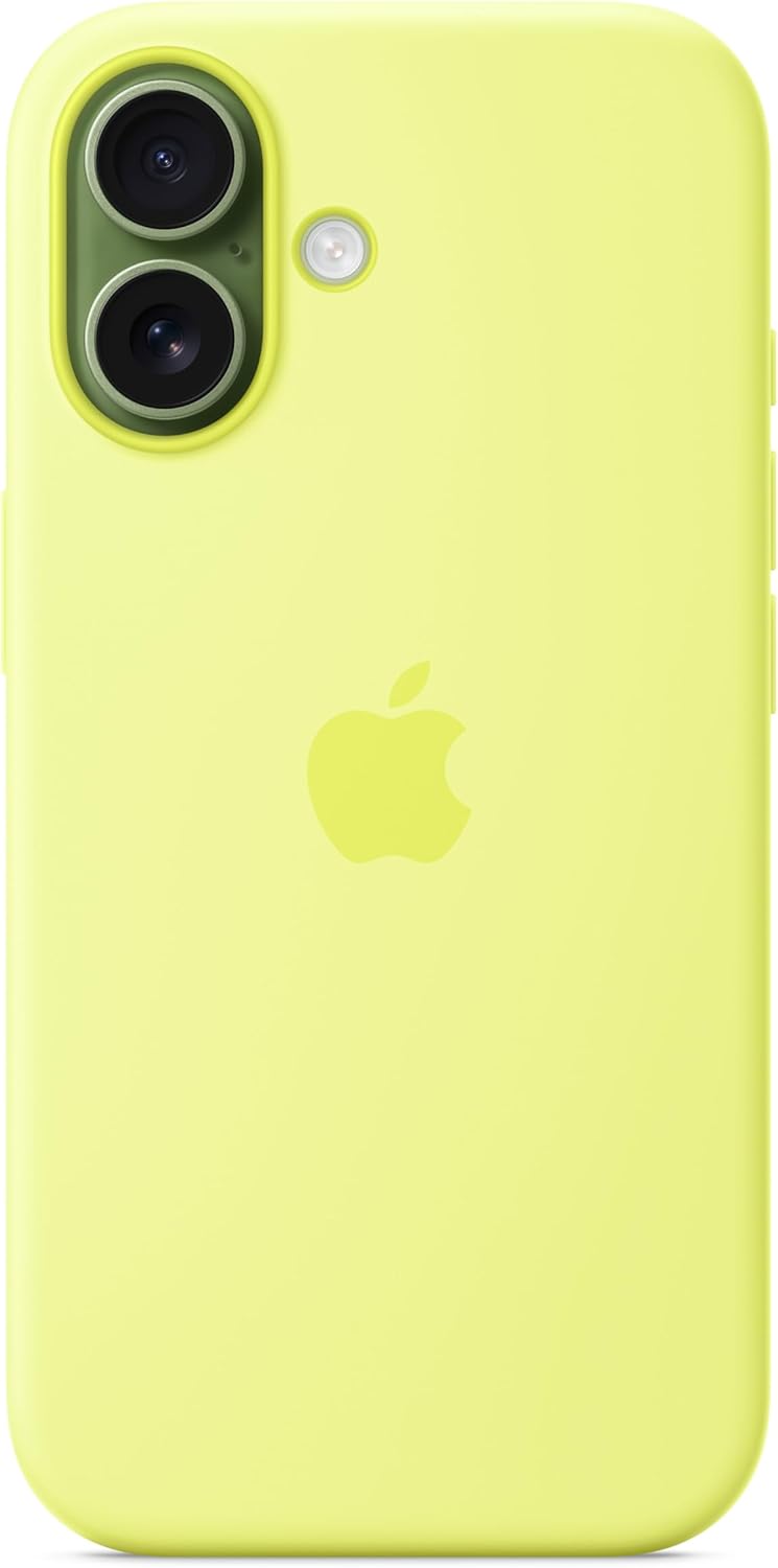 Apple - Back Cover For Mobile Phone - Magsafe Compatibility - Silicone - Neon Yellow - For Iphone 17