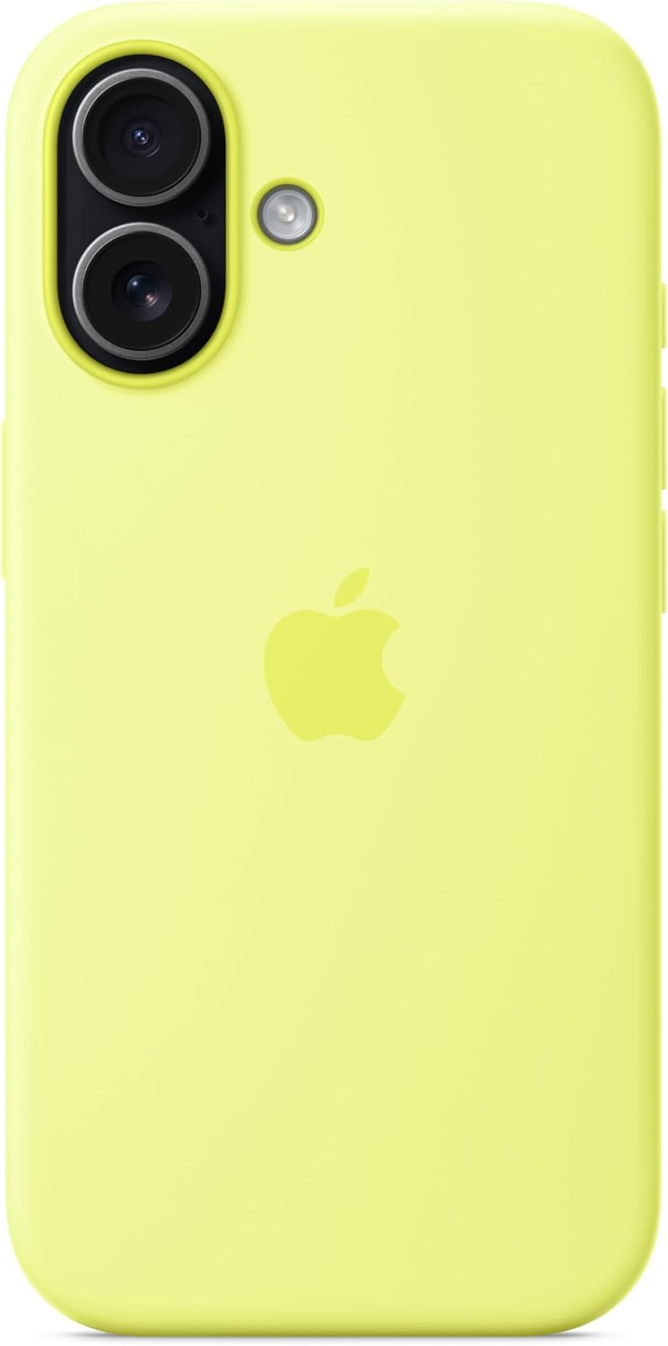 Apple - Back Cover For Mobile Phone - Magsafe Compatibility - Silicone - Neon Yellow - For Iphone 17