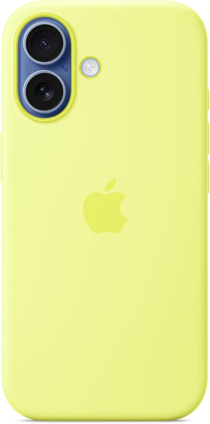 Apple - Back Cover For Mobile Phone - Magsafe Compatibility - Silicone - Neon Yellow - For Iphone 17