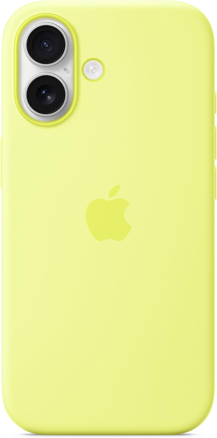 Apple - Back Cover For Mobile Phone - Magsafe Compatibility - Silicone - Neon Yellow - For Iphone 17