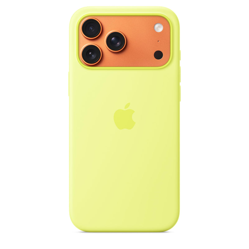 Apple - Back Cover For Mobile Phone - Magsafe Compatibility - Silicone - Neon Yellow - For Iphone 17 Pro Max