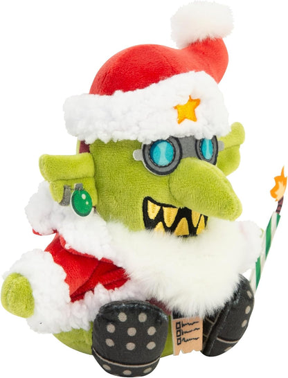 TOMY Warhammer Da Red Gobbo Plush, Collectable Soft Toy for Teens and Adults, Warhammer 40,000 Festive Goblin Figure, Grotmas Bomb Detail, Officially Licensed Gift, Ages 12+