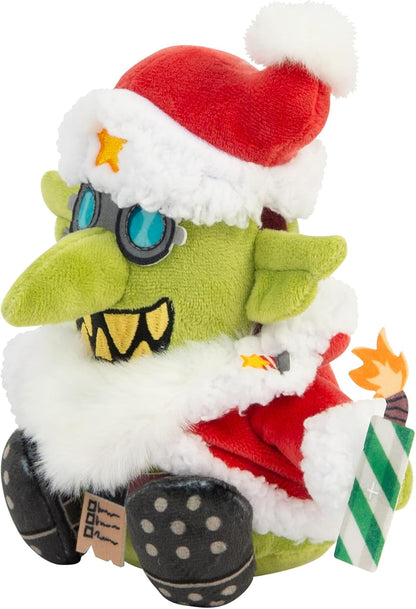 TOMY Warhammer Da Red Gobbo Plush, Collectable Soft Toy for Teens and Adults, Warhammer 40,000 Festive Goblin Figure, Grotmas Bomb Detail, Officially Licensed Gift, Ages 12+