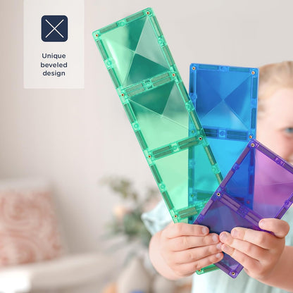 Connetix Rainbow Rectangle Pack, 18 Pieces