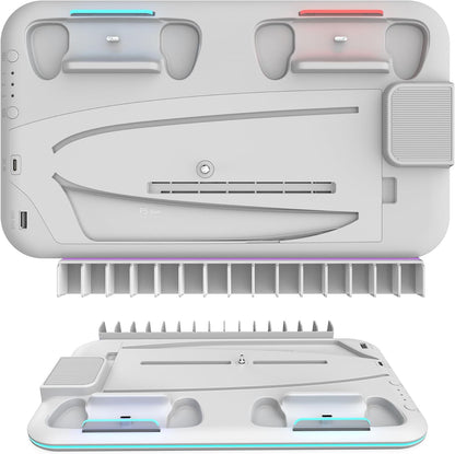 Trade Invaders - Rgb Cooling And Charging Station - Ps5 / Ps5 Slim (White)