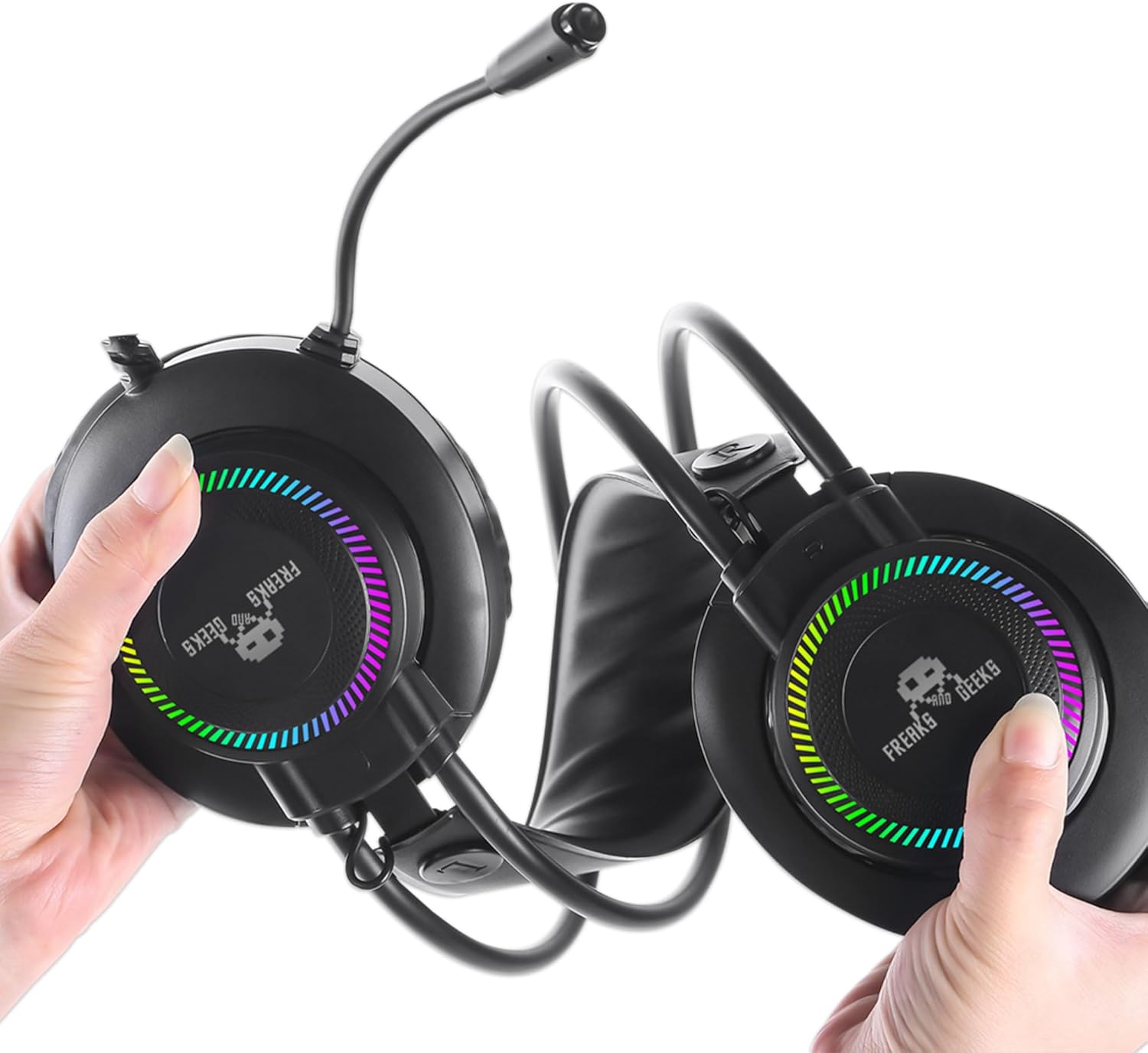 Freaks And Geeks - Dual Headset With Backlit Microphone - Pc/Ps4/Ps5/Xbox One