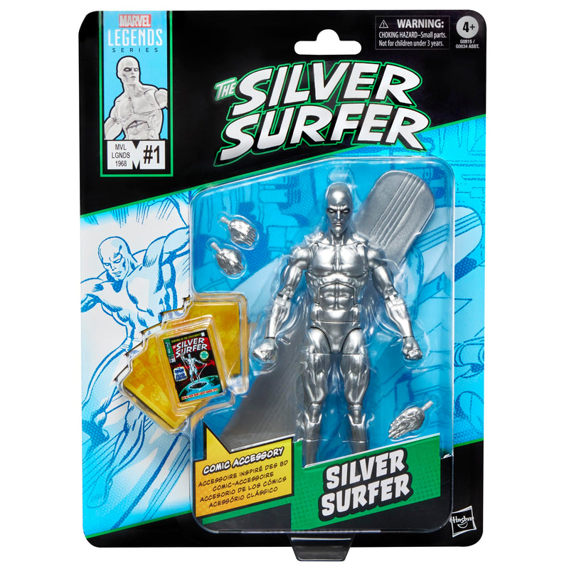Marvel Legends Series, Figurine Surfer d'argent des Bandes dessinées Fantastic Four