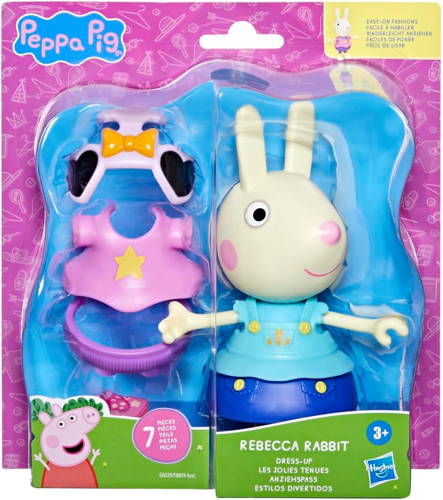 Peppa Pig - Peppa & Friends Dress Up 15 Cm - Rebecca Rabbit