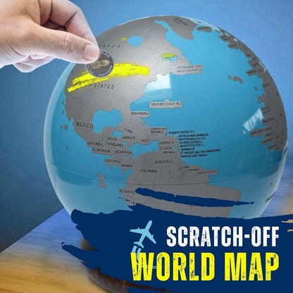 Globetrotter Scratch Off Globe Lamp
