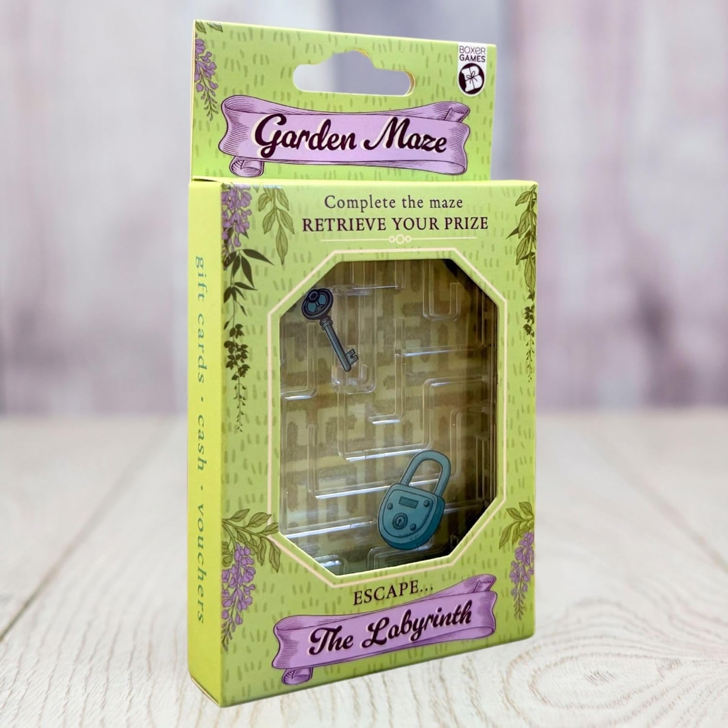 Boxer Gifts Garden Labyrinth Gift Card Puzzle Box - Money Holder for Cash Gifts - Gardening Gifts