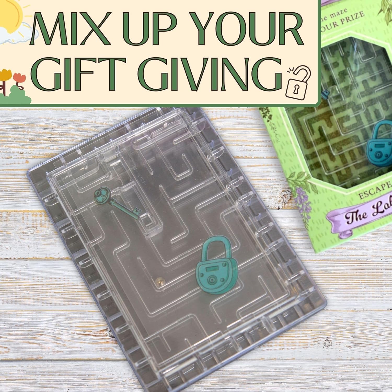 Boxer Gifts Garden Labyrinth Gift Card Puzzle Box - Money Holder for Cash Gifts - Gardening Gifts