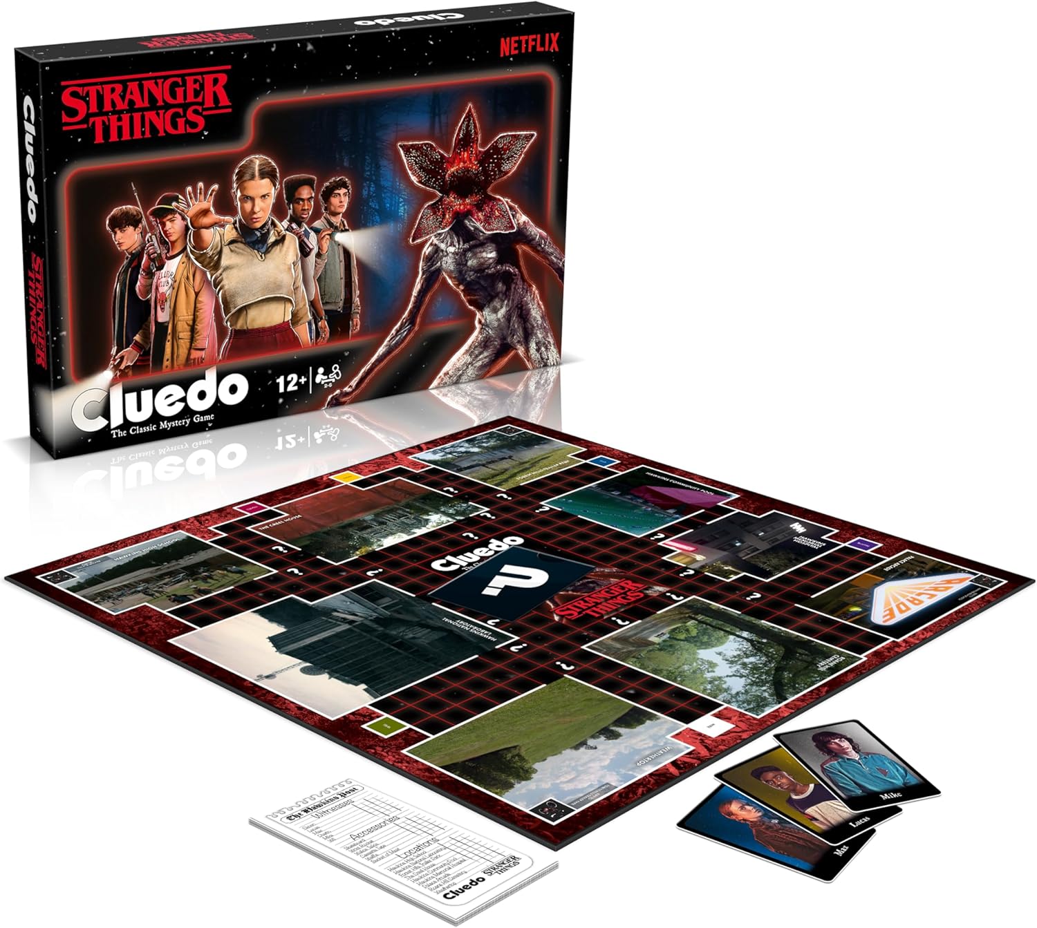 Winning Moves Stranger Things Cluedo Mystery Board Game perfect for 2–6 players and makes a great gift for fans aged 12 and up
