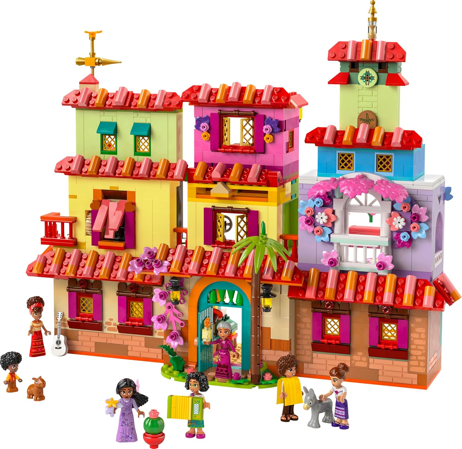 LEGO ǀ Disney Encanto The Magical Madrigal House Building Toy Set for Kids Featuring a Mirabel Princess Mini-Doll Figure, Fun Construction Playset for 7 Plus Year Old Girls and Boys 43245