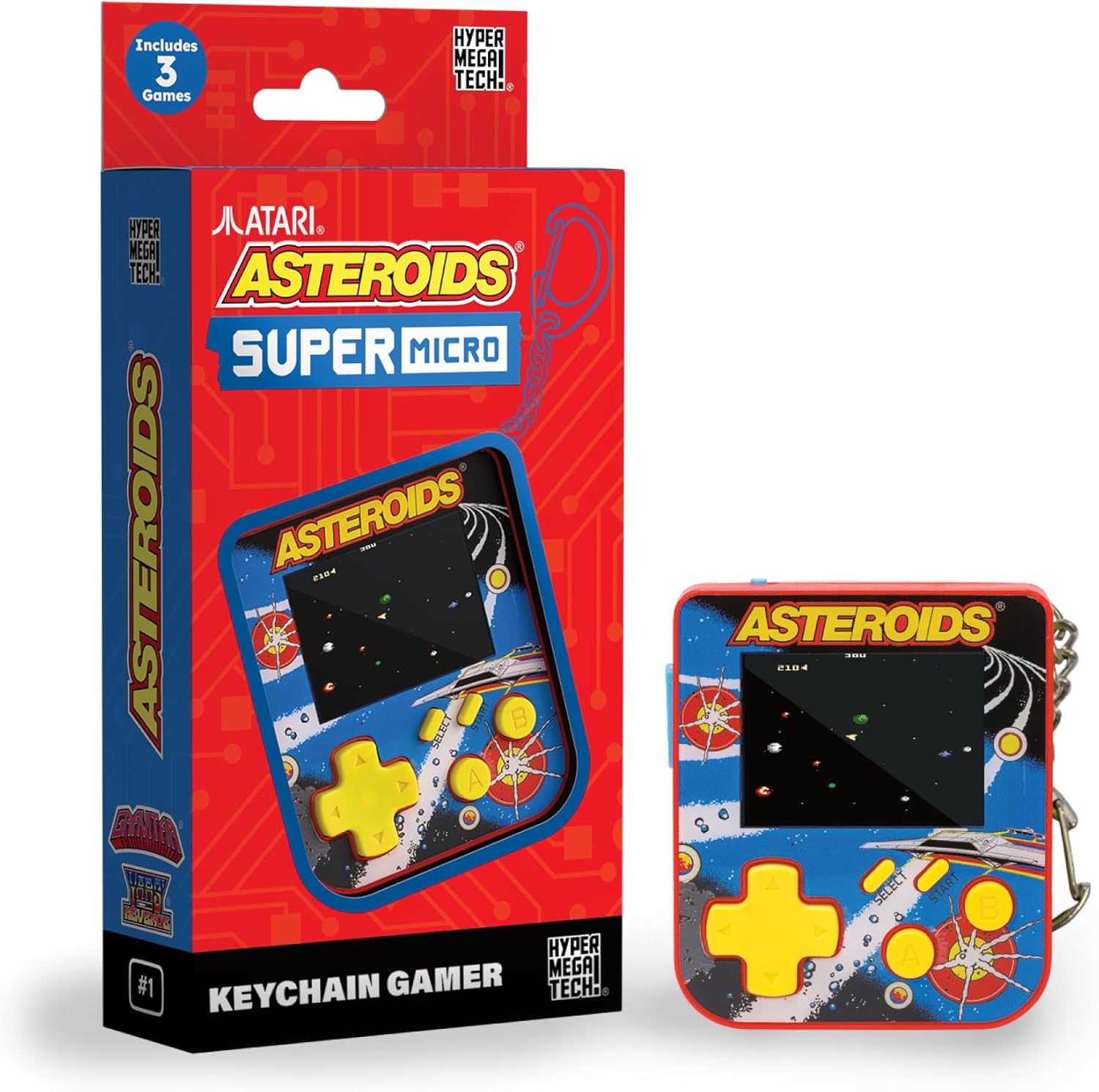 Hmt Key Chain Atari Asteroids Int