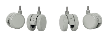 Castor Wheels for Leitz Ergo Electric Sit Stand Desk (Set of 4) - 53740085