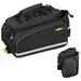 Topeak MTX 2.0 TrunkBag DXP Water Resistant Cycle Trunk Bag with expandable pannier sides, Compatible with all MTX QuickTrack 2.0 racks, Black