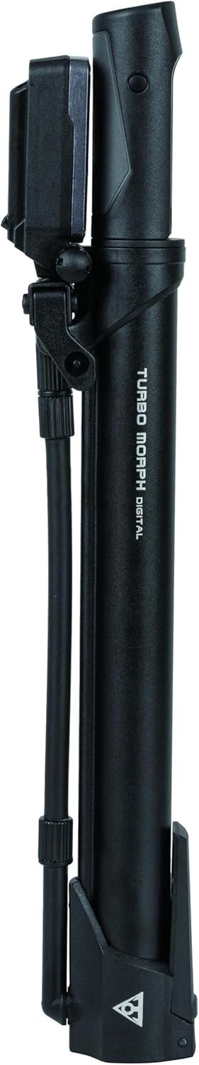 Topeak Morph Turbo Bicycle Tyre Pump with Flip Down Digital Pressure Gauge