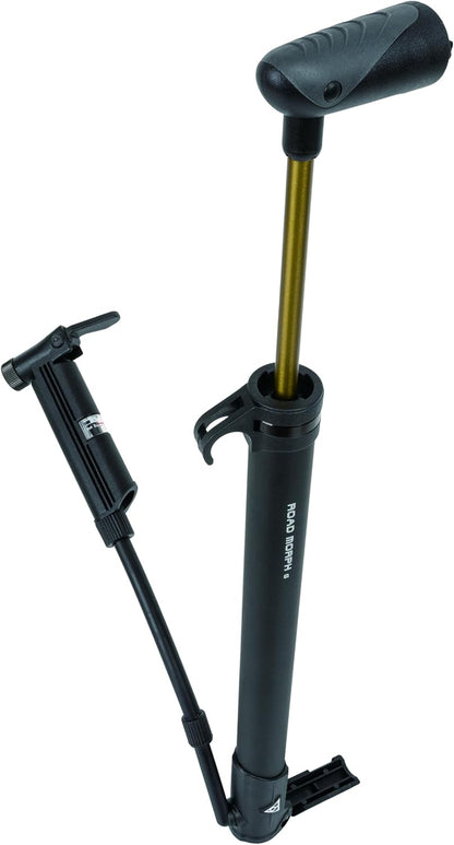 Topeak Morph Road Bicycle Tyre Pump with Analogue Pressure Gauge