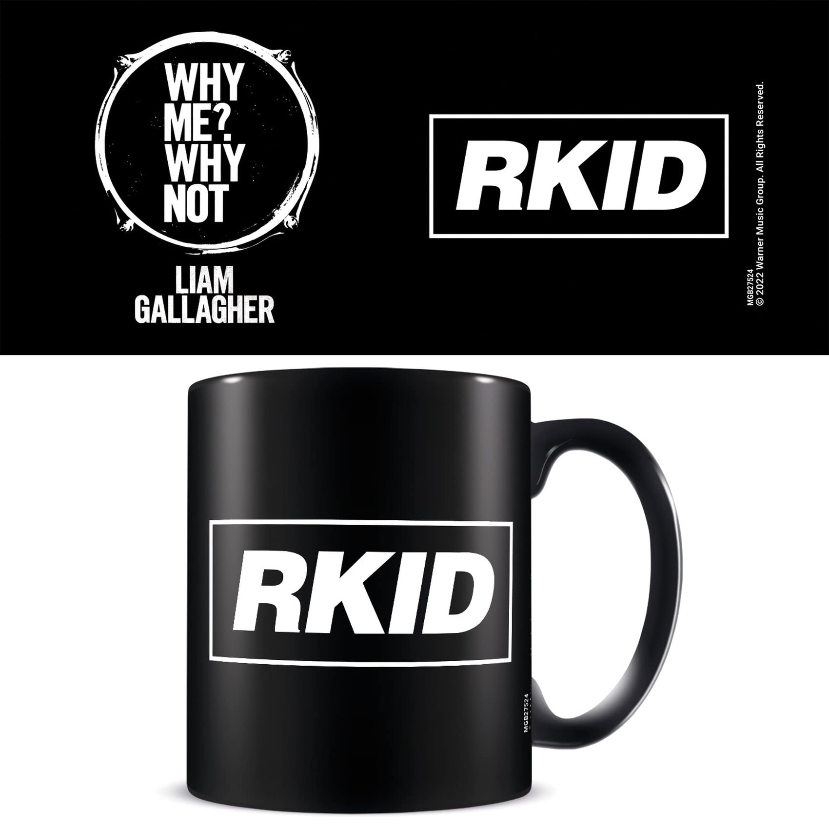 LIAM GALLAGHER (RKID) BLACK MUG