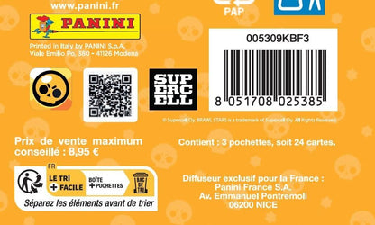 Panini Brawl Stars Trading Cards Blister Pack of 3