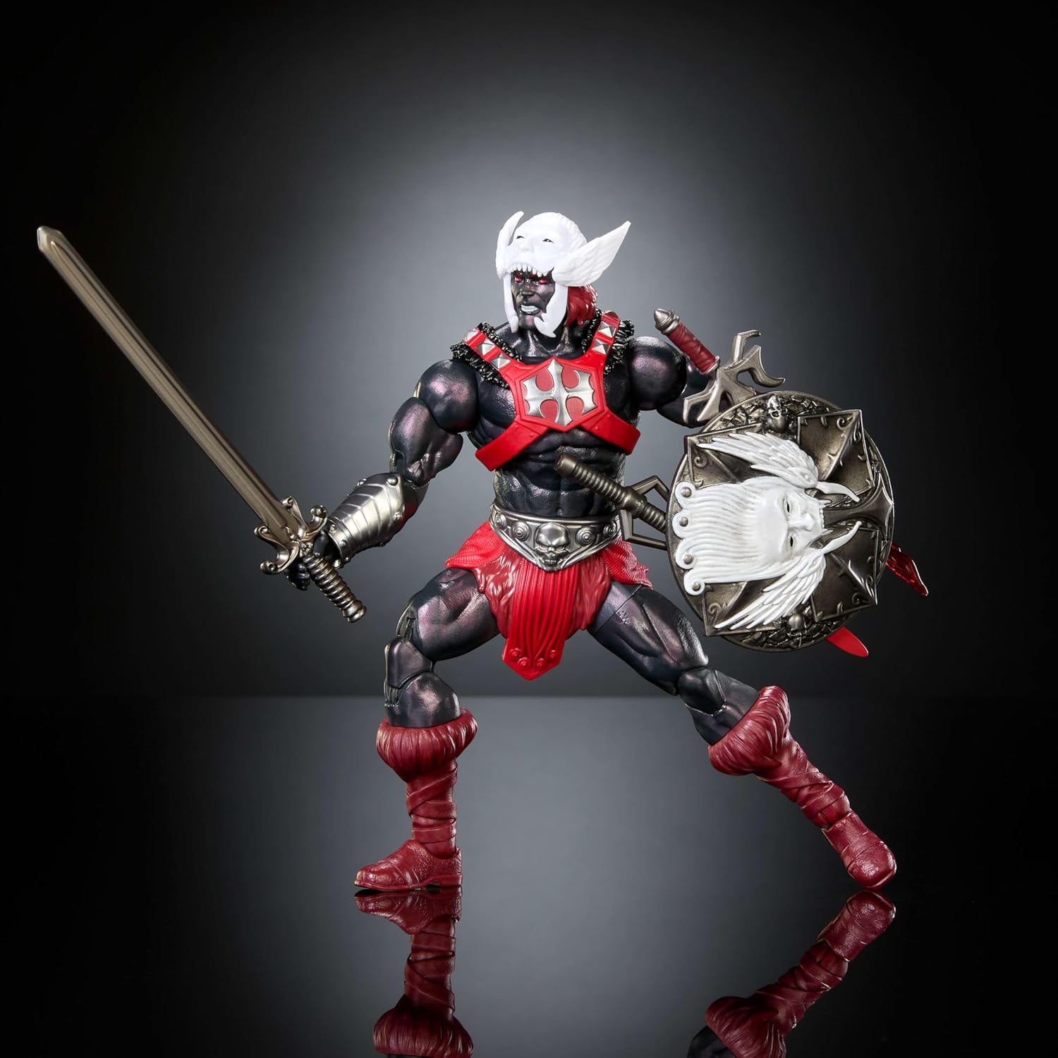 Masters of The Universe Masterverse Action Figure Anti-Eternia He-Man, 7 Inch Motu Toy, 30 Points Articulation, Removable Armor & Weapon Accessories