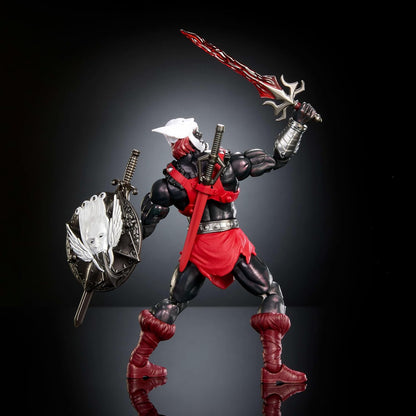 Masters of The Universe Masterverse Action Figure Anti-Eternia He-Man, 7 Inch Motu Toy, 30 Points Articulation, Removable Armor & Weapon Accessories