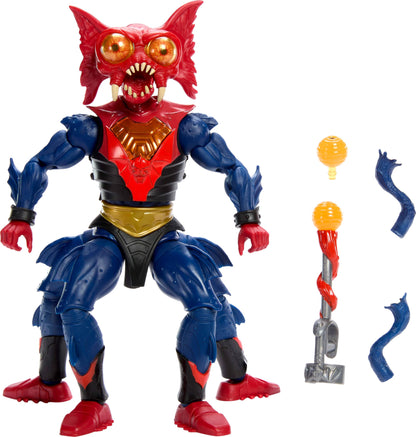 Masters of the Universe Masterverse Action Figure New Eternia Mantenna, 7 Inch MOTU Toy, 30 Points Articulation, Pop Out Eye Extenders & Blaster, JHJ81