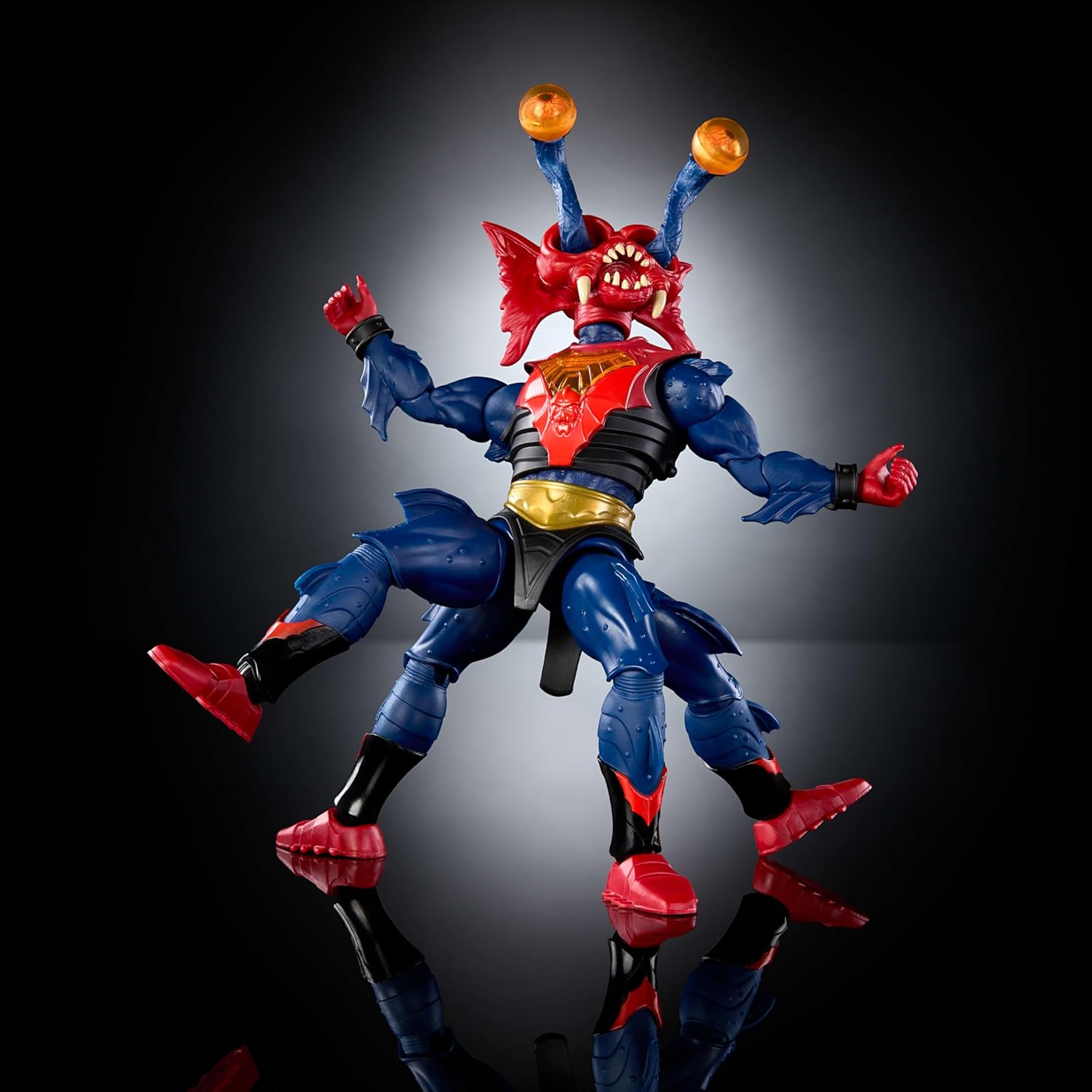 Masters of the Universe Masterverse Action Figure New Eternia Mantenna, 7 Inch MOTU Toy, 30 Points Articulation, Pop Out Eye Extenders & Blaster, JHJ81