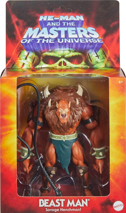 Masters of the Universe Origins Action Figure Deluxe Beast Man Cartoon Collection, 5.5-inch 1980s TV Villain, Detailed Design, JHK09