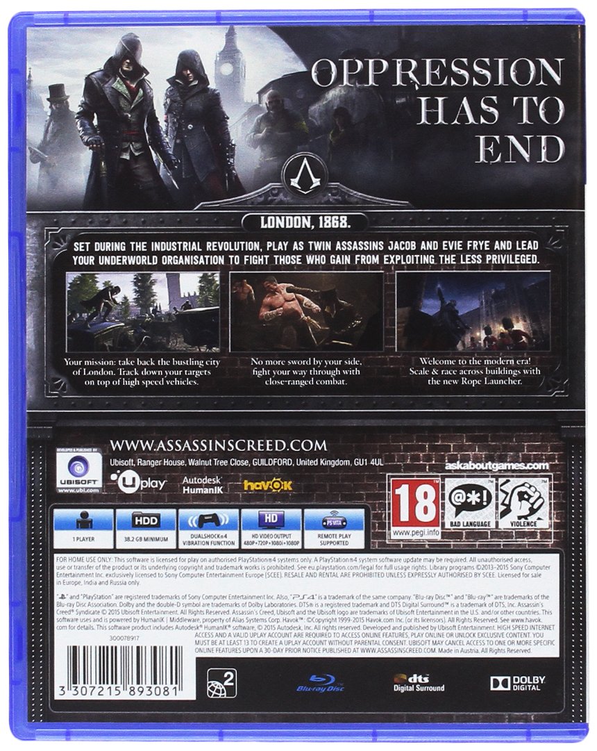 Assassin's Creed Syndicate (PS4