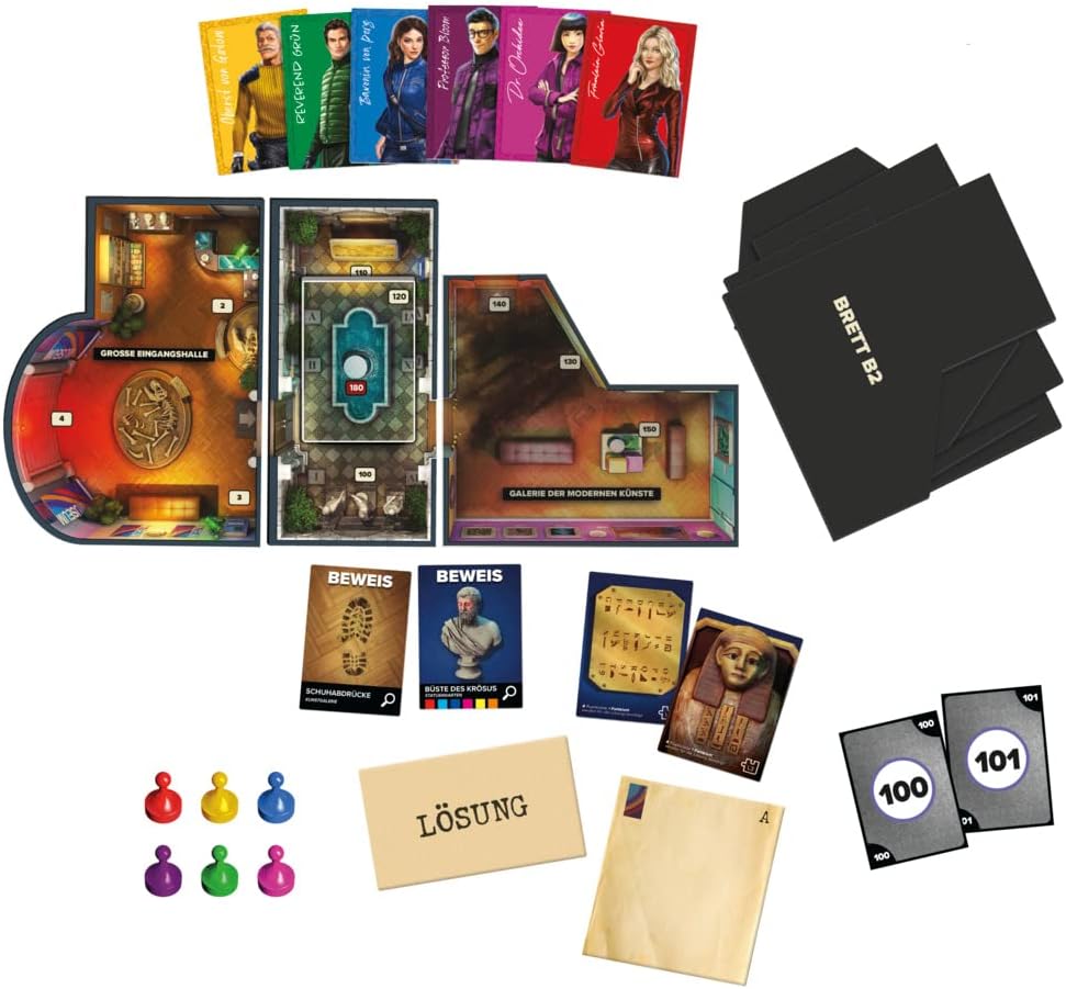 Cluedo Clue Board Game Robbery at the Museum, Clue Escape Room Game, Cooperative Family Game