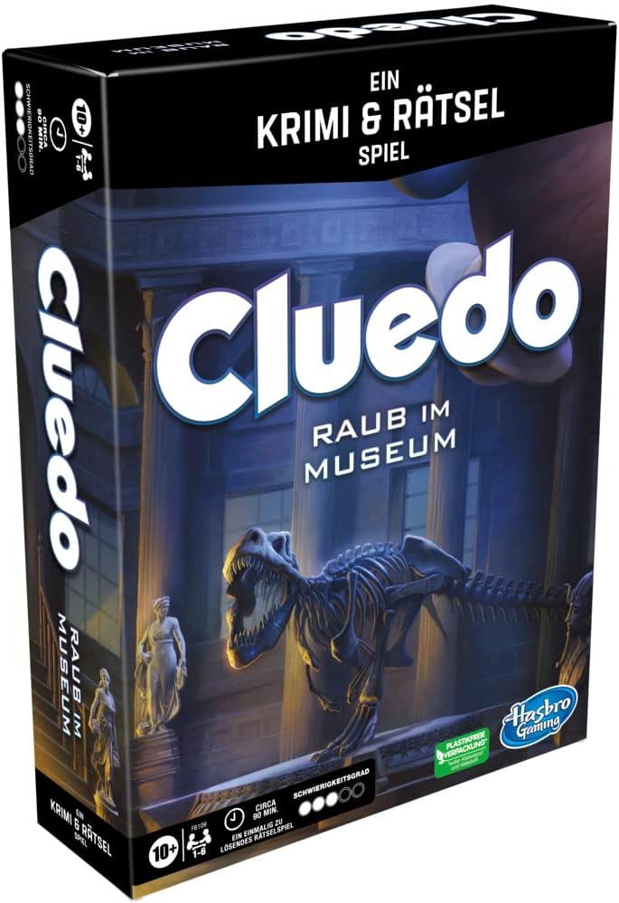 Cluedo Clue Board Game Robbery at the Museum, Clue Escape Room Game, Cooperative Family Game