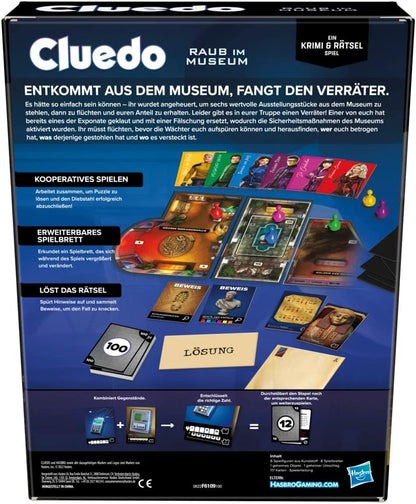 Cluedo Clue Board Game Robbery at the Museum, Clue Escape Room Game, Cooperative Family Game