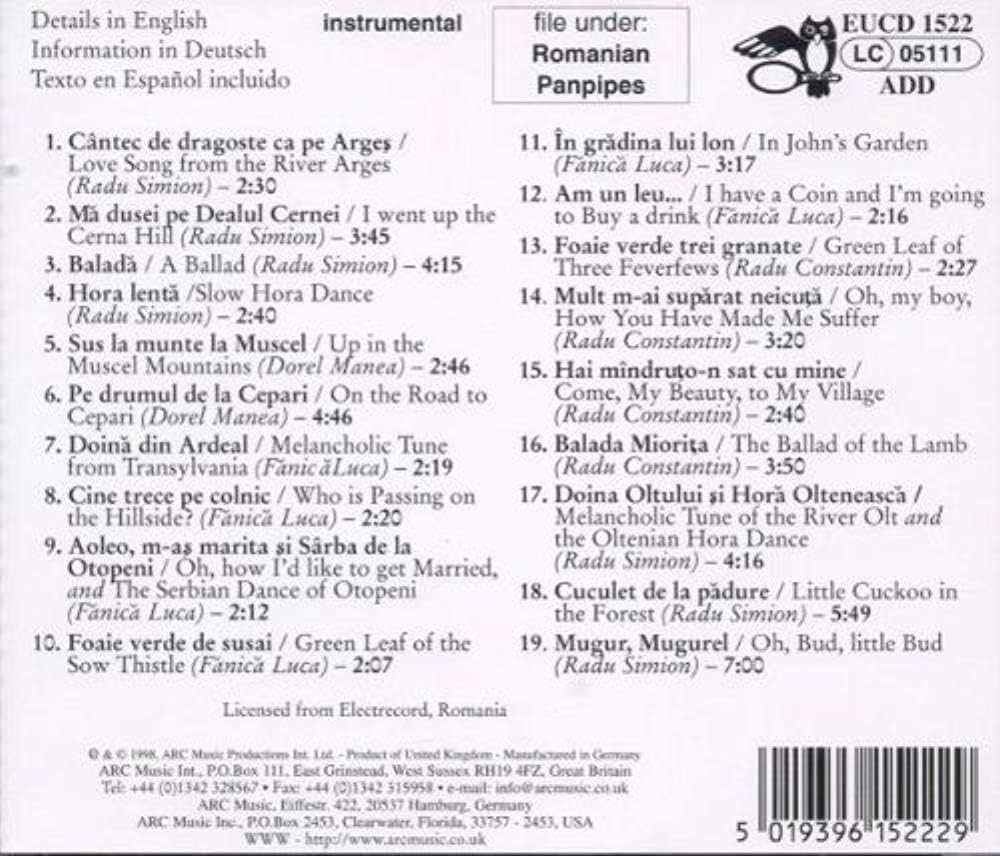 v/a - Masters of the Panflutes