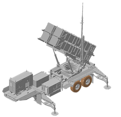 Dragon Models DR3604 modelbouwset oorlogsvoertuig van kunststof voor montage, Mim-104C Patriot Sam Pac-2, schaal 1:35