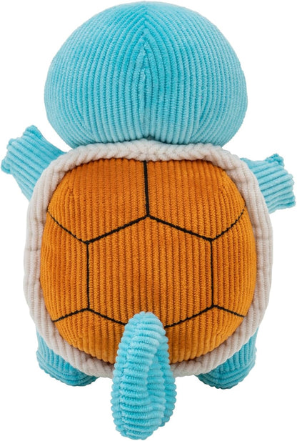 POKEMON SELECT CORDUROY SQUIRTLE PLUSH - 8-Inch - Unique Fabric - Authentic Details