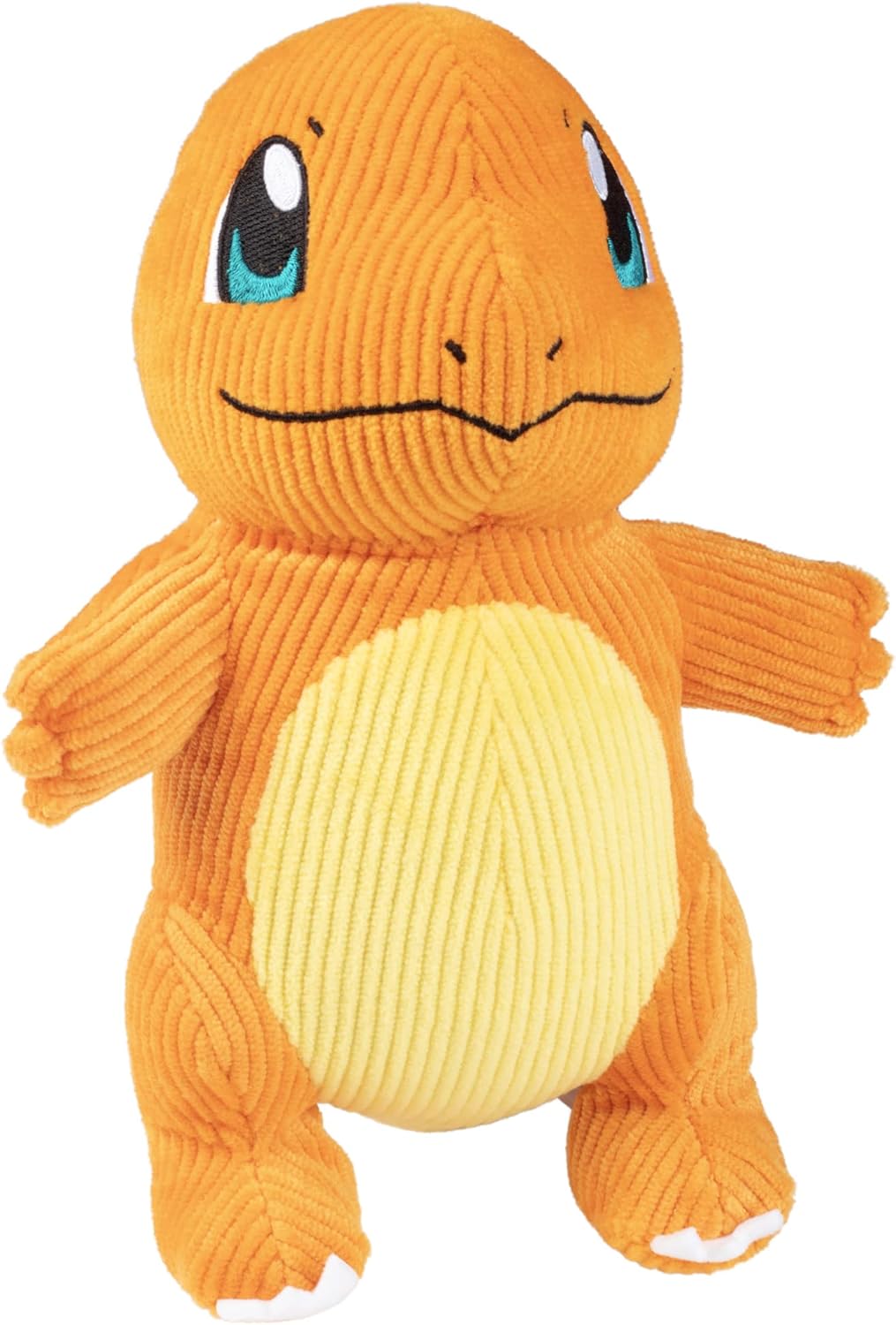 POKEMON SELECT CORDUROY CHARMANDER PLUSH - 8-Inch - Unique Fabric - Authentic Details