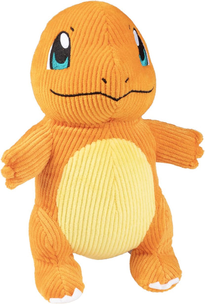 POKEMON SELECT CORDUROY CHARMANDER PLUSH - 8-Inch - Unique Fabric - Authentic Details