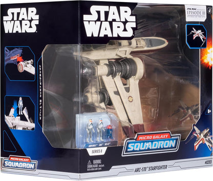 Star Wars - Micro Galaxy Deluxe Vehicle (8`` Vehicle & Figure) - ARC 170- Series 8 /Toys